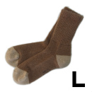 空飛ぶ羊　モンゴルの温かいキャメル毛の靴下　L【冬季限定:11-2月】