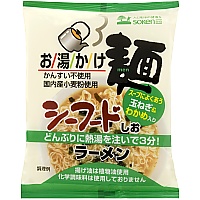 創健社　お湯かけ麺シーフードしおラーメン　73g